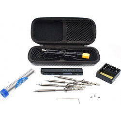 Sequre SQ-001 Soldering Iron Kit Plus with Tool Bag (Black) No Paste flux