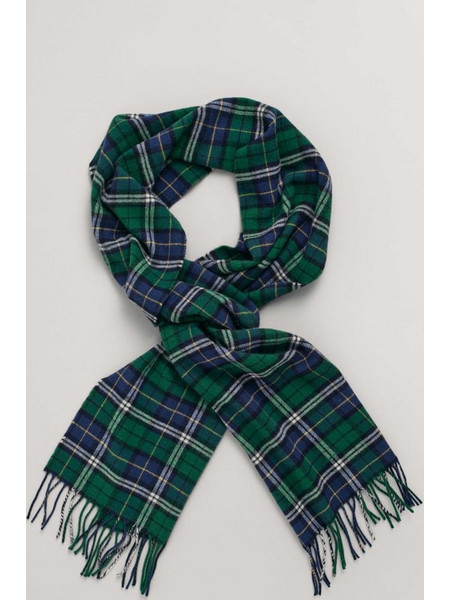 GANT Multi Checked ΚΑΣΚΩΛ ME KENTHMENO LOGO ΣΤΟ ΚΑΤΩ ΜΕΡΟΣ L 180 cm x W 30 cm