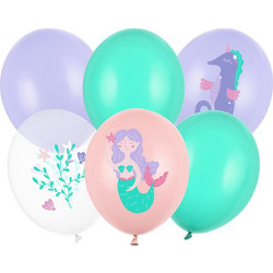 Μπαλόνια 30 cm, Sea World, μείγμα: 1pkt/6pc