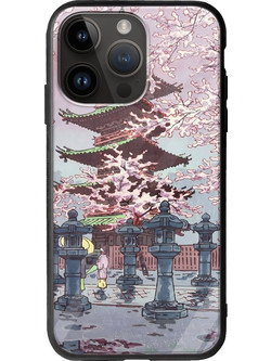 Θήκη Ukiyo-e - Cherry Blossom iPhone 15 Pro Max Groove TPU (Tempered Glass και TPU)