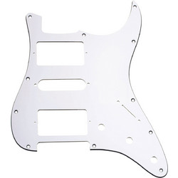 GMi Strat Pickguard H/S/H - 3-ply, White