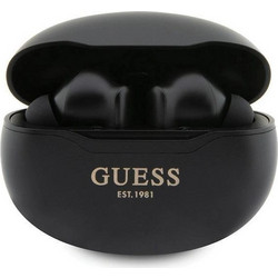Guess True Wireless Metalic Finish Ακουστικά Bluetooth In Ear Black