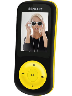 Sencor SFP 5870 MP4 Player 8GB με Οθόνη 1.8" με Ραδιόφωνο Μαύρο Κίτρινο