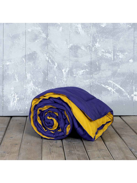 Nima Πάπλωμα Υπέρδιπλο Microfiber 220x240 Abalone Blue - Mustard Beige