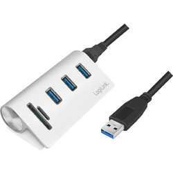 LogiLink CR0045 USB Hub 3.0 USB-A με 5 Θύρες USB-A / Card Reader