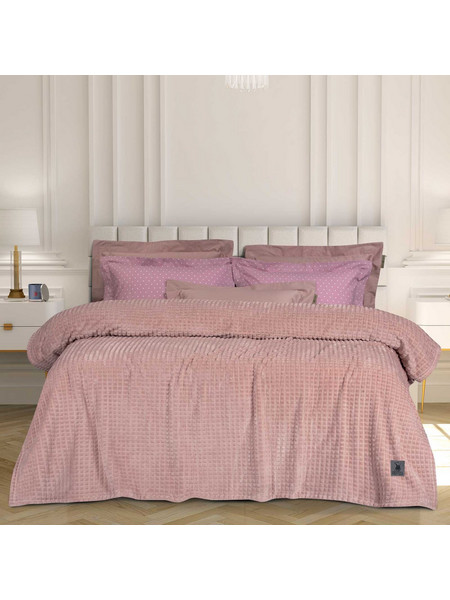 Κουβέρτα Fleece Υπέρδιπλη 220x240 Greenwich Polo Club 3449 Nude