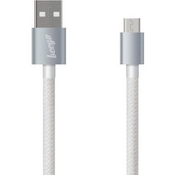 Beeyo Twine micro-USB cable white 1m