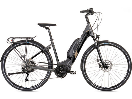 Ideal Futour E509 Γυναικείο Ηλεκτρικό Ποδήλατο Trekking 28" 250W με 9 Ταχύτητες και Δισκόφρενα Μαύρο