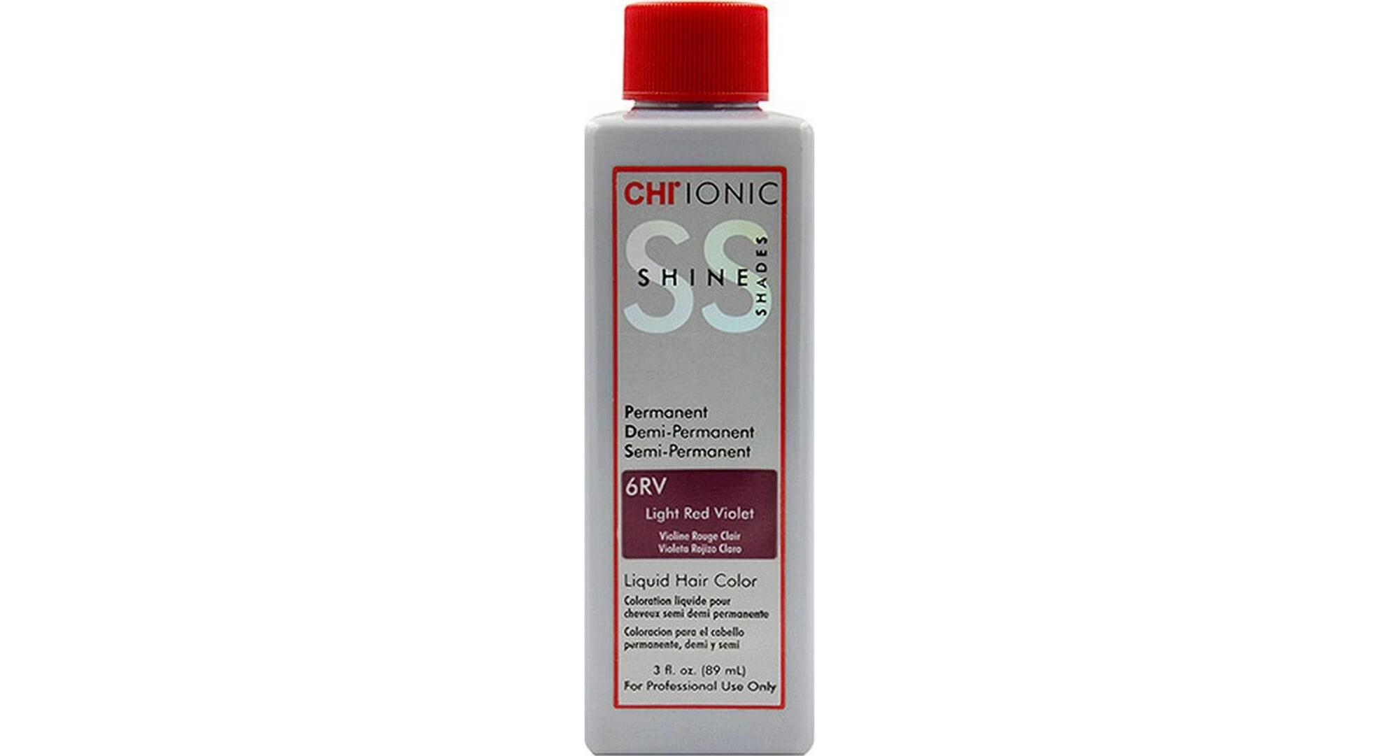 Chi Ionic Shine Shades Permanent 6RV Μόνιμη Βαφή Μαλλιών 89ml 