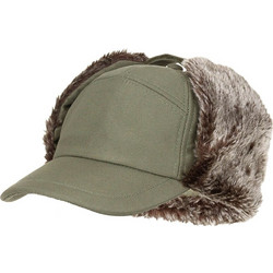 Καπέλο Με Γούνα Winter Cap Trapper Χακί