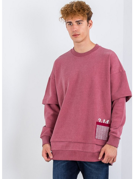 Tee Library 3.14 Ανδρικό Φούτερ TFJ-LY-07 Red