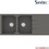 Sanitec Ultra Granite 800 Επικαθήμενος Νεροχύτης Γρανίτη Αντιστρεφόμενος Ματ Pietra 116x50cm