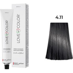 Dott. Solari Love Me+ Color 4.11 Καστανό Σαντρέ Έντονο Μόνιμη Βαφή Μαλλιών 100ml