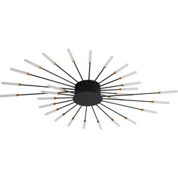 ArLight CCC 710-28 Φωτιστικό Οροφής Μαύρο LED Θερμό Λευκό Φ105x9cm 0064187