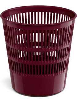 Latticed wastebasket ErichKrause(R) Marsala, 12l, ruby