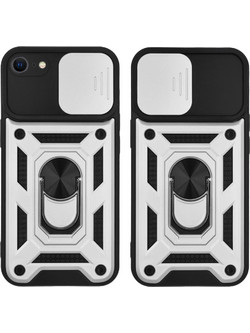 Θήκη Ring Armor CamPro Sonique για Apple iPhone 7 / iPhone 8 / iPhone SE 2020 / iPhone SE 2022 Ασημί - Sonique - Ασημί - iphone 7, iphone 8, iPhone SE 2020, iPhone SE 2022 - Θήκες Πλάτης