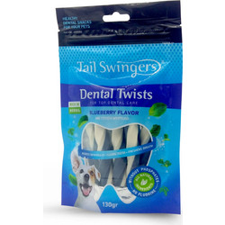 Pet Interest Tail Swingers Dental Twists with Blueberry Flavor 130gr