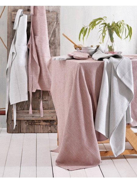 Τραπεζομάντηλο Dining Madden Grey Jacquard Cotton Rythmos (140x140) 1Τεμ