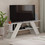 Megapap Έπιπλο Τηλεόρασης Ξύλινο Λευκό Μ120xΠ33.5xΥ40cm Farfalla GP037-0071,1