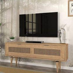 Megapap Έπιπλο Τηλεόρασης Ξύλινο Οξιά Μ140xΠ30xΥ55cm Sirona GP042-0022,1
