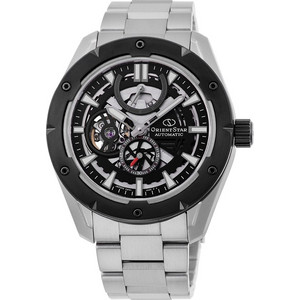 Orient Star Ανδρικό Ρολόι Αυτόματο με Ασημί Μεταλλικό Μπρασελέ RE-AV0A01B00B