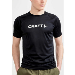 Craft Core Essence Logo Tee Ανδρικό Αθλητικό T-Shirt Μαύρο 1911786-999000
