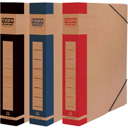 TYPOTRUST Κουτί Αρχείου Χάρτινο με Λάστιχο Μαύρο 25x33x5cm