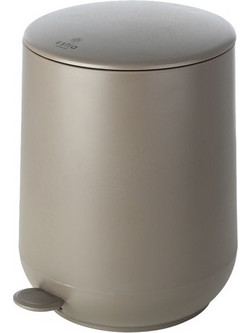 Κάδος μπάνιου pedal-bin πλαστικός 5 Lt Soft-Close 23 5x26 3xΥ29 3cm με αντιολισθητική βάση driftwood σειρά Fjord Estia c480744