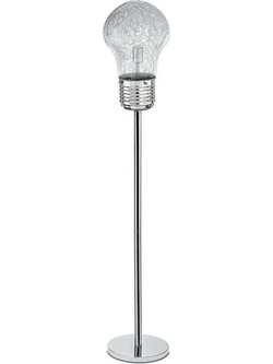 Luce Μοντέρνο Φωτιστικό Δαπέδου Υ165xΜ30cm με Ντουί για Λαμπτήρα E27 σε Ασημί Χρώμα I-LAMPD/PIANT 8031414085484