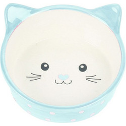 Happy Pet Κεραμικό Μπολ Γάτας Polka Blue 13x15x6cm