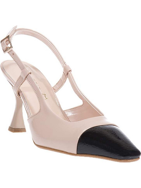 BEATRIS B690 NUDE-ΜΑΥΡΟ SLINGBACK ΓΟΒΕΣ