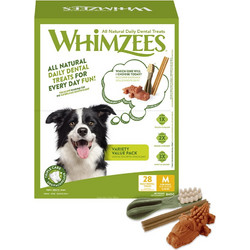 Whimzees VALUE BOX Toothbrush Sticks Alligators Medium 28τμχ
