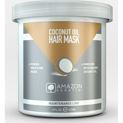 Amazon Keratin Coconut Oil Μάσκα Μαλλιών Κερατίνης για Ξηρά & Σγουρά Μαλλιά 473ml