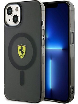 Ferrari Translucent Magsafe - θήκη για Apple iPhone 14 - Μαύρο