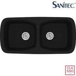 Sanitec Classic 319 Επικαθήμενος Νεροχύτης Γρανίτη Ματ Metallic Space 93x51cm