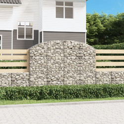 vidaXL Συρματοκιβώτιο Τοξωτό 200x30x140/160εκ. από Γαλβανισμένο Χάλυβα 153467