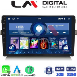 LM Digital ZN4028 Ηχοσύστημα Αυτοκινήτου με Οθόνη Αφής USB Bluetooth & GPS