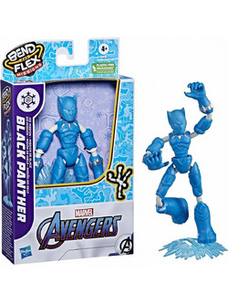 Hasbro Marvel Avengers Bend & Flex Missions Black Panther Φιγούρα Δράσης για 4+ Ετών 15cm