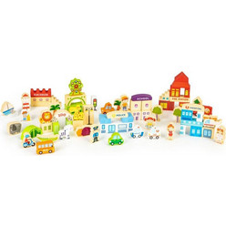 Σετ Ξύλινα Εκπαιδευτικά Τουβλάκια 120 τμχ Ecotoys HM015501