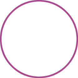 AMILA Χούλα-Χουπ HQ 60cm - Φ19mm - 230gr, Φούξια (98801)