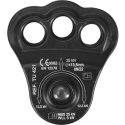 Protekt Τροχαλία TU421 Triple Rope Pulley Μαύρη Black