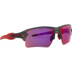 Oakley OO9188 04 Αθλητικά Γυαλιά Ηλίου Μάσκα Κοκάλινα Μαύρο Ροζ με Πολύχρωμο Καθρέπτη Φακό