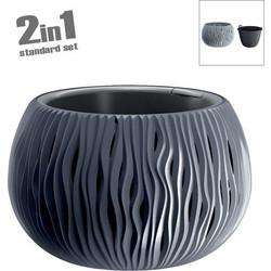 MarHome Sandy Bowl Κασπώ Ανθρακί 47.8x30cm 1/2ΚΙΒ