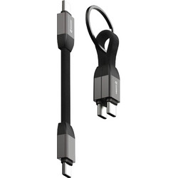 Καλώδιο Φόρτισης SWISSTEN (71551040) USB-C σε USB-C - 60W, PD, QC, USB 2.0 - Μαγνητικό Μπρελόκ - Μαύρο 71551040