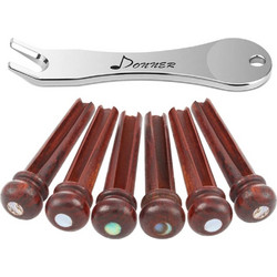 DONNER EC-2014 Ξύλινα Bridge Pins για Ακουστική Κιθάρα Σετ