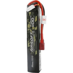Lipo Gens Ace 25C 1100mAh 3S1P 11.1V μπαταρία όπλου Airsoft με T-βύσμα GEA11003S25D