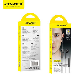 Awei ES-15Hi Handsfree Earbud 3.5mm Black