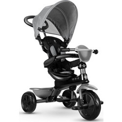 QPlay Cozy 4 in 1 Τρίκυκλο Ποδήλατο με Σκίαστρο & Χειρολαβή για 10+ Μηνών Γκρι