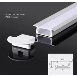 SE-PRO-15 ALUMINIUM PROFILE WITH LACE 15,5*5,9MM PRICE PER METER