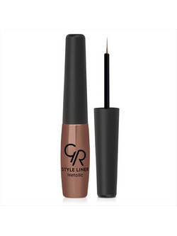 Golden Rose Style Liner 06 Brown Πινέλο Eyeliner 6.5ml